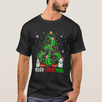 Camiseta Feliz Natal Papais noeis Engraçados Musky Fishes
