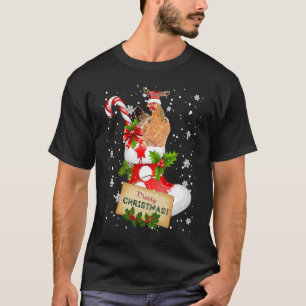 Camiseta Feliz Natal Papais noeis Engraçados Reindeer Chick