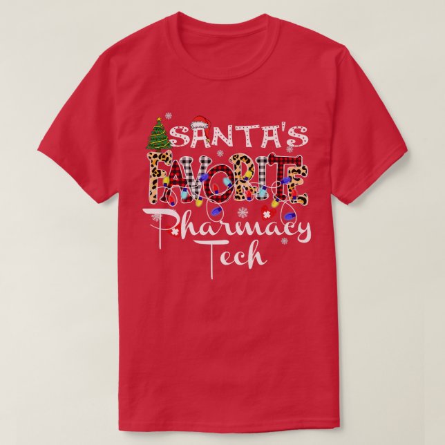 Camiseta Feliz Natal Papais noeis Favoritos da Farmácia Tec (Frente do Design)