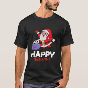 Camiseta Feliz Natal Papais noeis Frisbee Dis de Natal