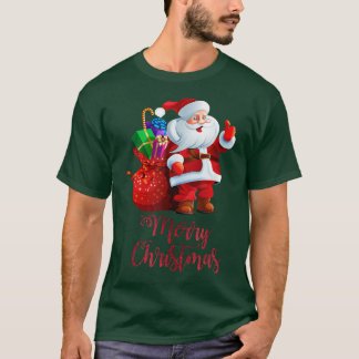 Camiseta Feliz Natal Papais noeis Oferecendo Feriados Xm