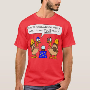 Camiseta Feliz Natal para a família turca ou gobb de Ação d