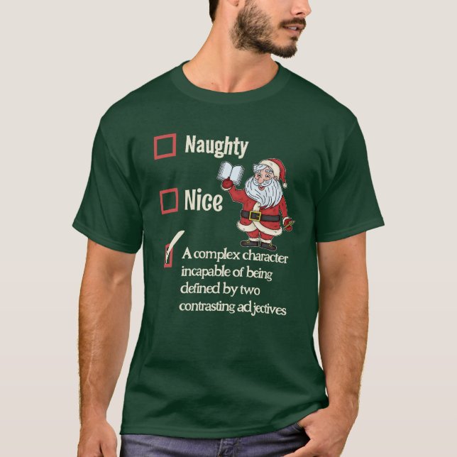 Camiseta Feliz Natal Para Escritores Criativos (Frente)