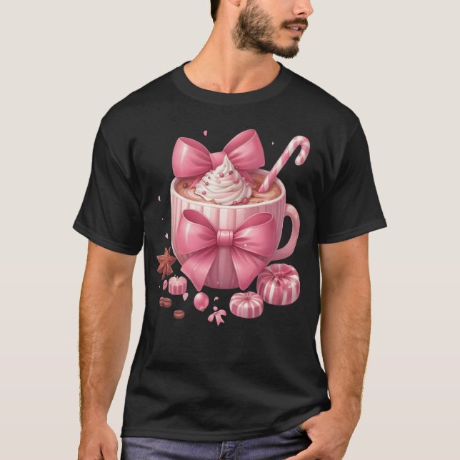 Camiseta Feliz Natal Para O Café De Natal De Presente (Frente)