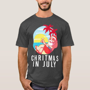 Camiseta Feliz Natal Para Papais noeis No Natal De Julho