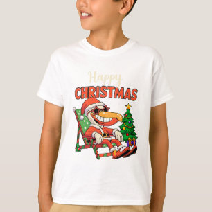 Camiseta feliz natal pelicano