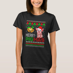 Camiseta Feliz Natal Pig Xmas Papais noeis de Sweater Farme