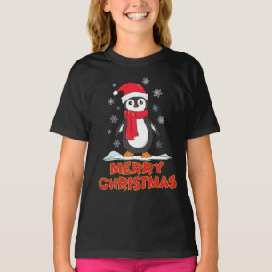 Camiseta Feliz Natal - Pinguim Gato