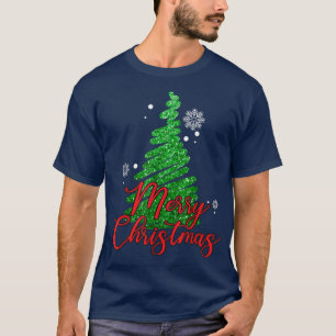 Camiseta Feliz Natal Pinheiros Árvores de Natal Xmas