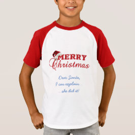 Camiseta Feliz Natal Poinsettia Wreath Monograma