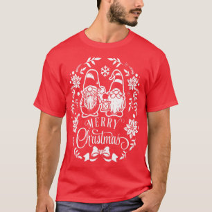 Camiseta Feliz Natal - Presente de Natal de Gnomos Fofos