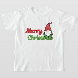 Camiseta "Feliz Natal" presente de Natal para crianças