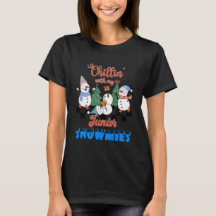 Camiseta Feliz Natal Professor Relaxando com Meu Júnior S