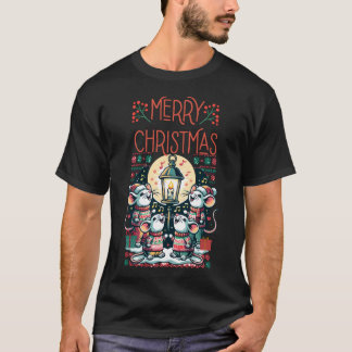 Camiseta Feliz Natal - Quarteto de Ratos