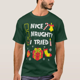 Camiseta Feliz Natal Que Eu Tentei O Fúria Bonita De Natal