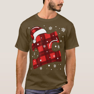 Camiseta Feliz Natal Quebra-cabeça Santa Hat Sensibilização