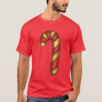 Feliz Natal Red Peppermint Candy Cane Cookie