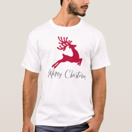 Camiseta Feliz Natal Reindeer Natal
