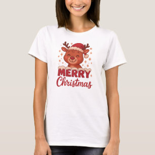 Camiseta Feliz Natal Rena