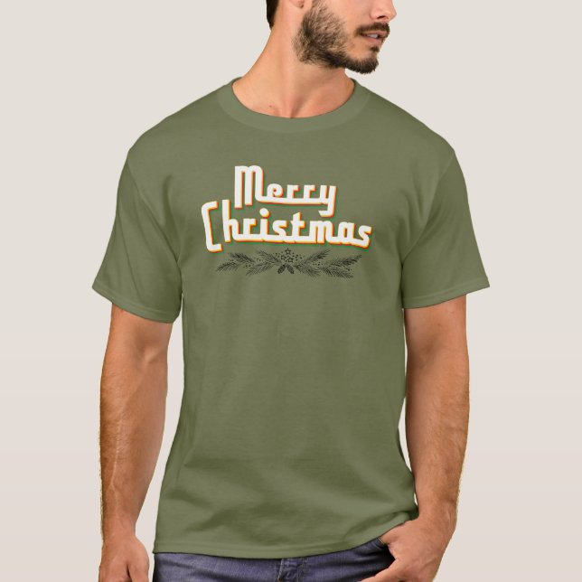 Camiseta Feliz Natal Retro 80’s (Frente)