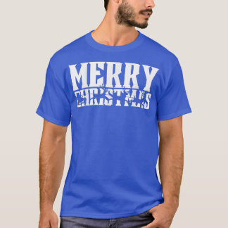 Camiseta Feliz Natal Retro Santas Sleigh e Flores Reind