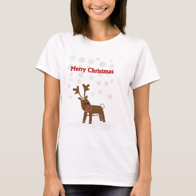 Camiseta Feliz Natal Rudolph Shirt (Frente)