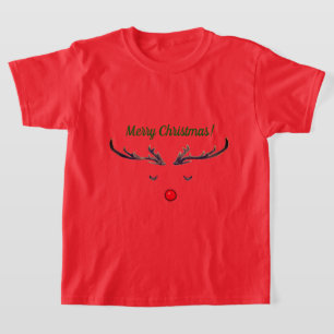 Camiseta Feliz Natal Rudolph T-Shirt