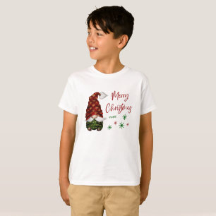 Camiseta Feliz Natal Rustic Country Gnomo Feriado