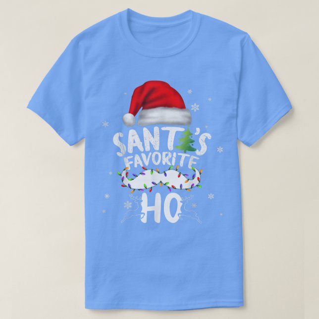 Camiseta Feliz Natal, Santas Favoritas, Natal508 (Frente do Design)