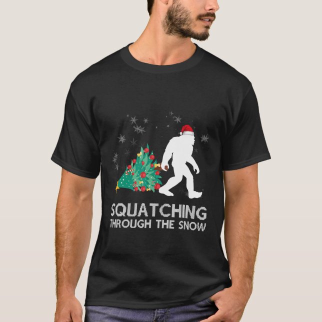 Camiseta Feliz Natal Sasquatch (Frente)