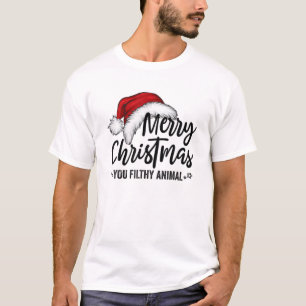 Camiseta Feliz Natal, Seus Animais Sujos, Feliz Natal