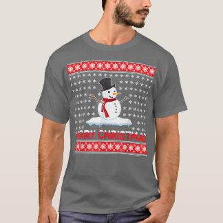 Camiseta Feliz Natal Snowman