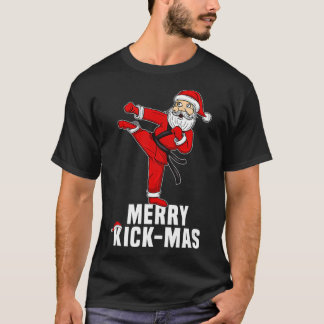 Camiseta Feliz Natal Taekwondo Papais noeis Felizes Kickmas