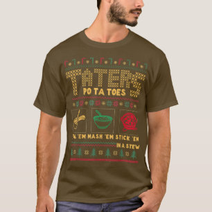 Camiseta Feliz Natal Taternizadores Batatas Vestidas de Nat