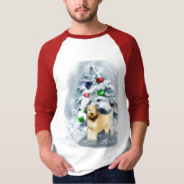 Camiseta Feliz Natal Terrier com Rodas Revestidas