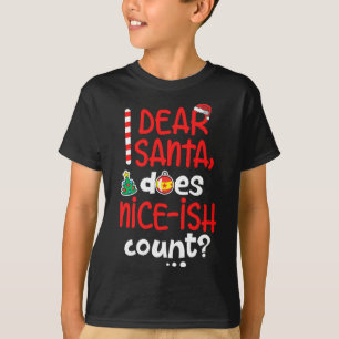 Camiseta Feliz Natal travesso Caros Papais noeis Faz Bons B