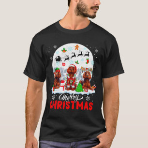 Camiseta Feliz Natal Três Papais noeis Elf Reindeer Irish S