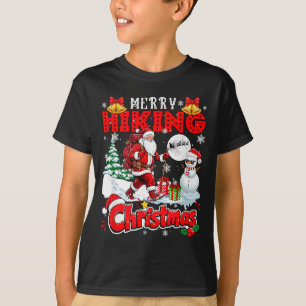 Camiseta Feliz Natal Trilha Papai Noel Boneco de Neve Diver