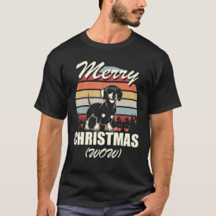 Camiseta Feliz Natal Uau Dachshund Natal
