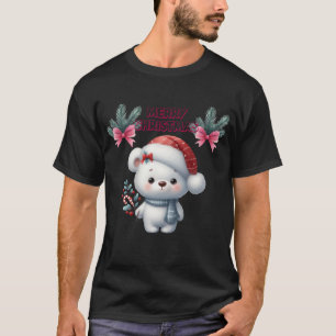 Camiseta Feliz Natal ursinho polar