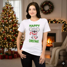 Camiseta Feliz Natal Urso Coala Fofo