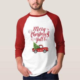 Camiseta Feliz Natal Vintage Red Truck