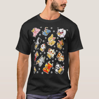 Camiseta Feliz Natal Xmas Boba Bubble Chá Zodia Chinesa