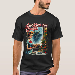 Camiseta Feliz Natal Xmas Cookies Para Krampus Graphic U