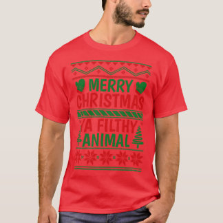 Camiseta Feliz Natal Ya Sujo Animal 5