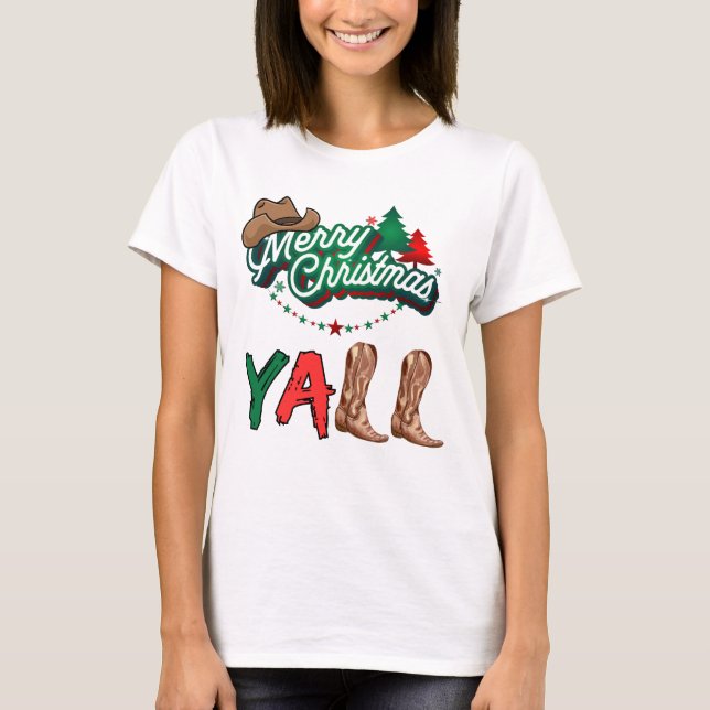 Camiseta Feliz Natal Yall (Frente)