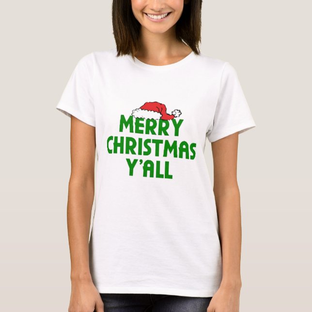 Camiseta Feliz Natal Yall (Frente)