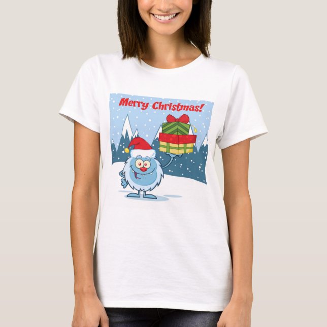 Camiseta Feliz Natal Yeti (Frente)