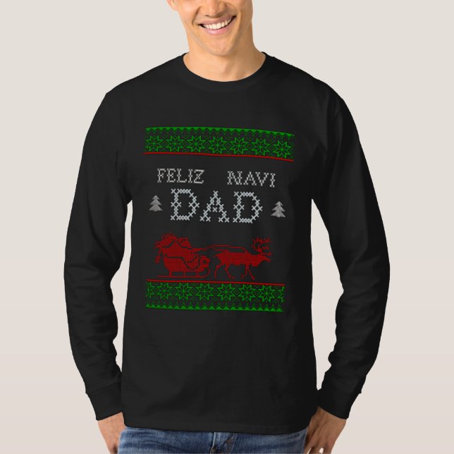Camiseta Feliz Navi DAD Christmas Dad (Frente)
