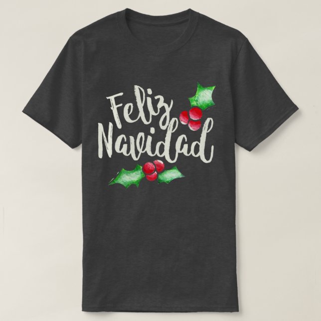 Camiseta Feliz Navidad (Frente do Design)